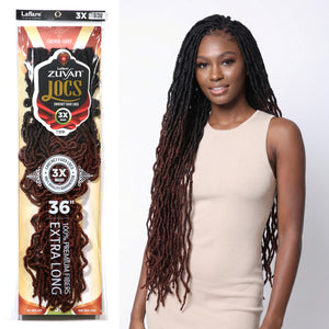 ZUVAN LOCS 3X BRAID Crochet Faux Locs 36 inches – Laflare USA