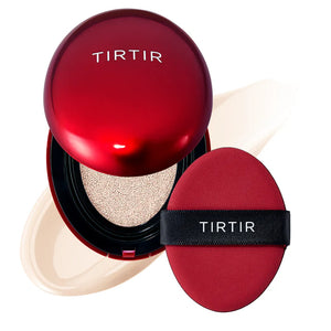 TIRTIR Mask Fit Red Cushion Foundation | Full coverage, Weightless, Skin fit, Satin Glow Finish, Korean cushion foundation | 0.63 Fl Oz