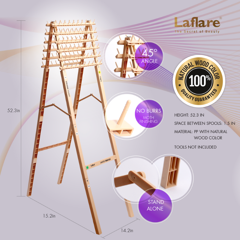 Laflare Sanitex Self-Standing Braid Rack 120 