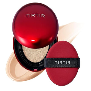 TIRTIR Mask Fit Red Cushion Foundation | Full coverage, Weightless, Skin fit, Satin Glow Finish, Korean cushion foundation | 0.63 Fl Oz