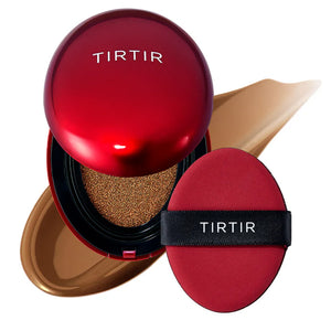 TIRTIR Mask Fit Red Cushion Foundation | Full coverage, Weightless, Skin fit, Satin Glow Finish, Korean cushion foundation | 0.63 Fl Oz