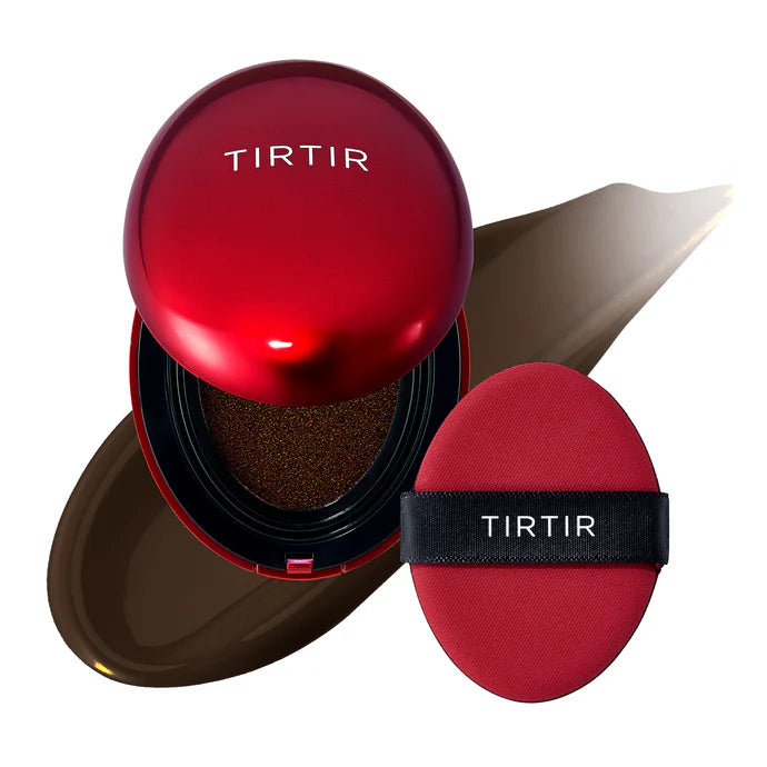 TIRTIR Mask Fit Red Cushion Foundation | Full coverage, Weightless, Skin fit, Satin Glow Finish, Korean cushion foundation | 0.63 Fl Oz