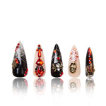 LOVFUL Halloween Bleeding Love Handmade Reusable Full Cover Press on Nails H42