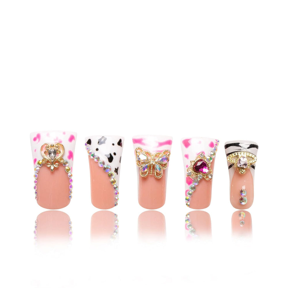 LOVFUL Rolling Luxe Handmade Reusable Full Cover Press on Nails H144
