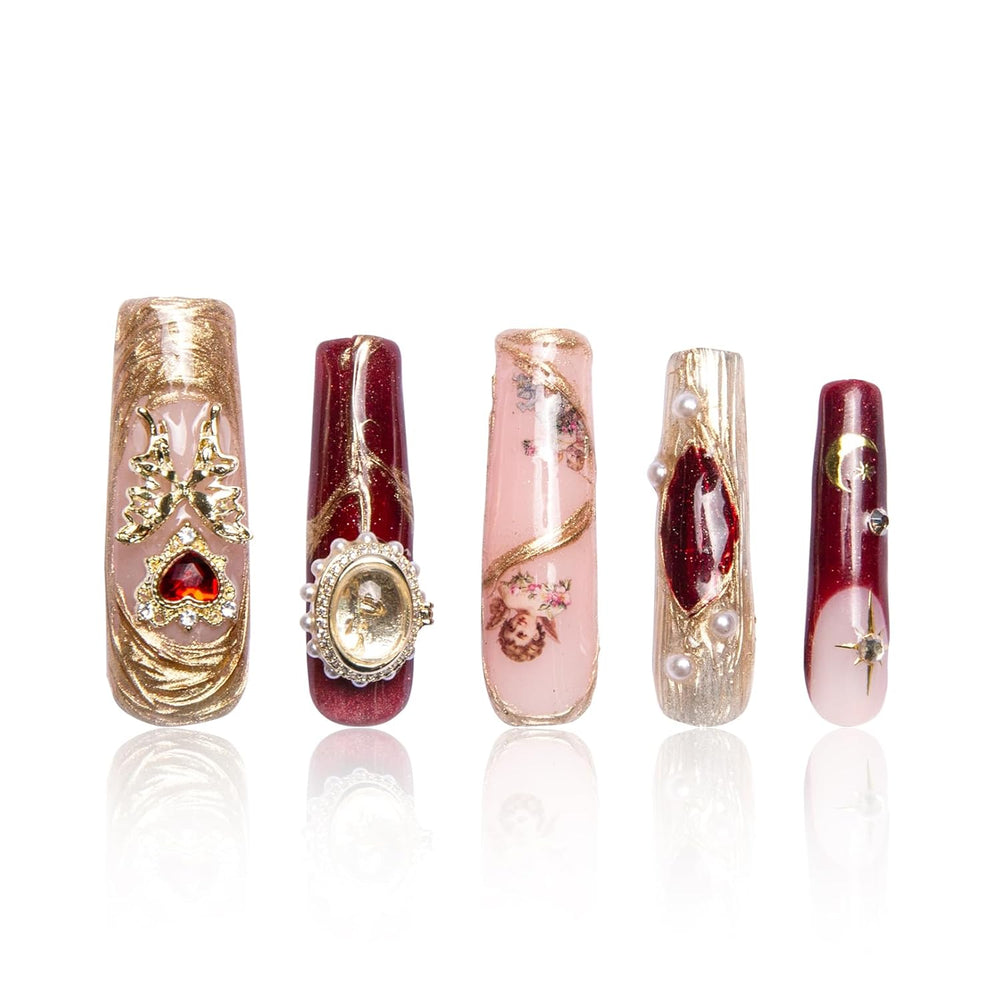 LOVFUL Verona Handmade Reusable Full Cover Press on Nails H186