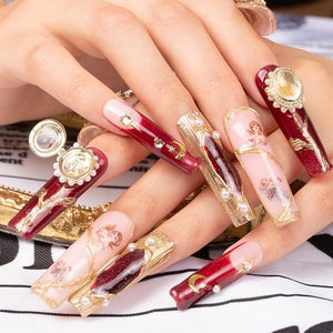 LOVFUL Verona Handmade Reusable Full Cover Press on Nails H186