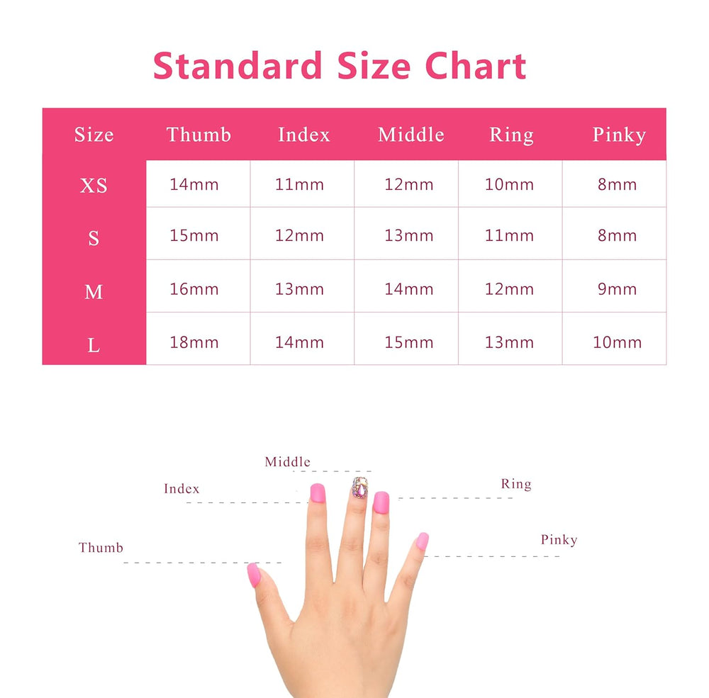 LOVFUL Rolling Luxe Handmade Reusable Full Cover Press on Nails H144