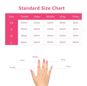 LOVFUL Rolling Luxe Handmade Reusable Full Cover Press on Nails H144