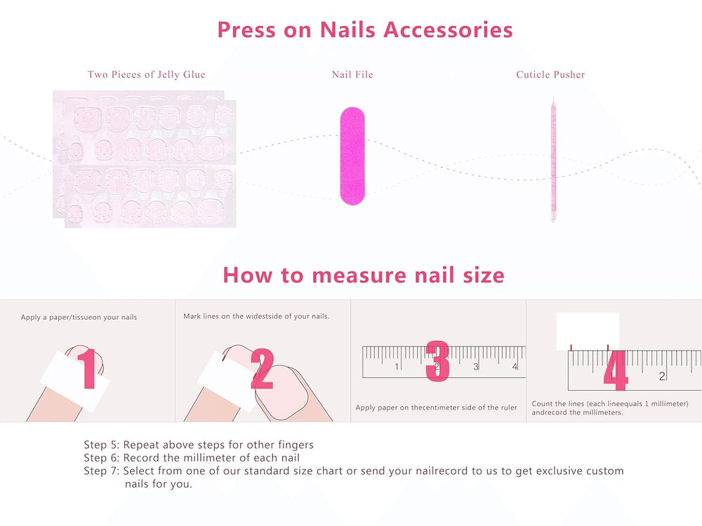 LOVFUL Rolling Luxe Handmade Reusable Full Cover Press on Nails H144