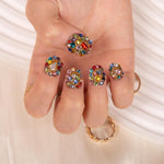 LOVFUL Precious Handmade Reusable Full Cover Press on Nails H175