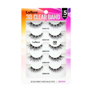 3D CLEAR BAND 5 PAIRS VALUE PACK