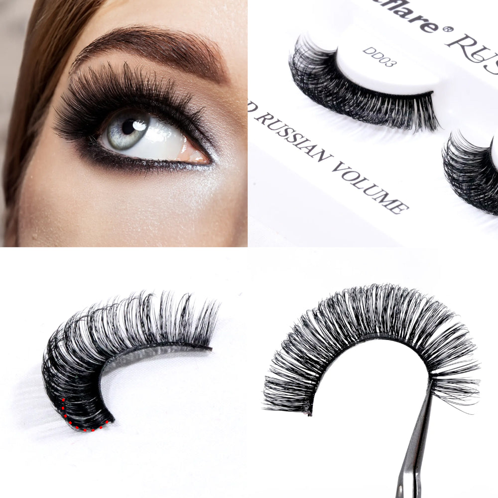 3D RUSSIAN VOLUME DD CURL HANDMADE LASH