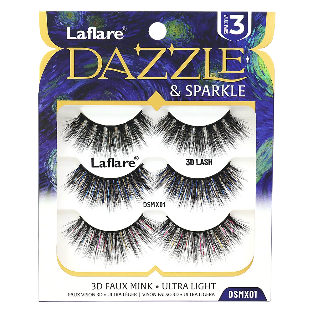 Dazzle & Sparkle Colored and Shining lashes for Halloween and Xmas