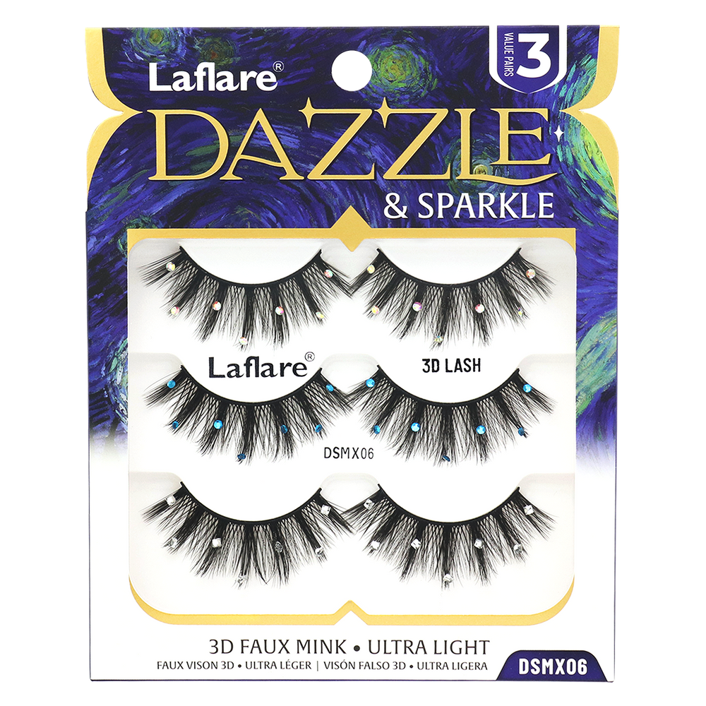Dazzle & Sparkle Colored and Shining lashes for Halloween and Xmas