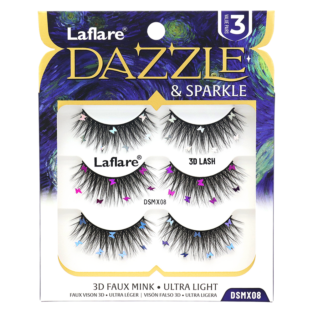 Dazzle & Sparkle Colored and Shining lashes for Halloween and Xmas