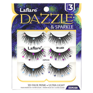 Dazzle & Sparkle Colored and Shining lashes for Halloween and Xmas