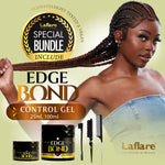 Edge Bond Control Gel Set with Comb Set for Styling Hair