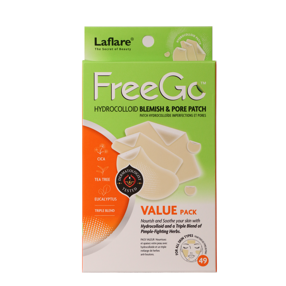 FreeGo Hydrocolloid Acne Patches for Face, Large Pimple Patches for Breakouts, Zit, Blemish Spot, Facial Stickers, Korean Pimple Patches