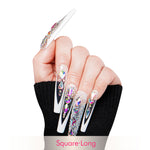 LOVFUL Aurora Light Handmade Reusable Full Cover Press on Nails H36