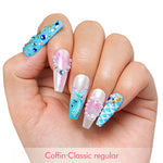 LOVFUL Kiss the Girl Handmade Reusable Full Cover Press on Nails H455
