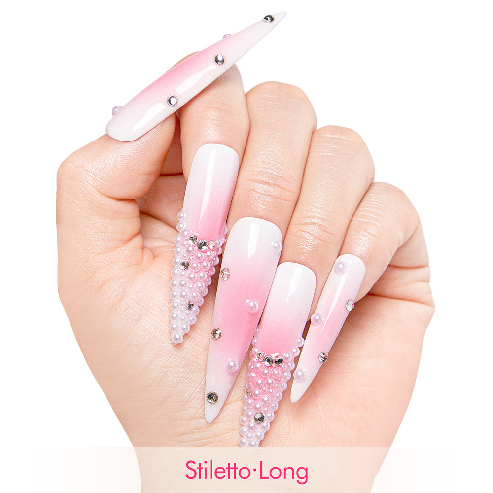 LOVFUL Sakura Spring Handmade Reusable Full Cover Press on Nails H54