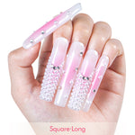 LOVFUL Sakura Spring Handmade Reusable Full Cover Press on Nails H54