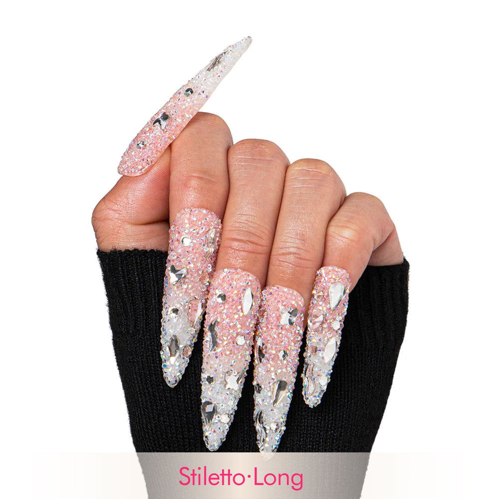 LOVFUL Berry Shake Handmade Reusable Full Cover Press on Nails H56