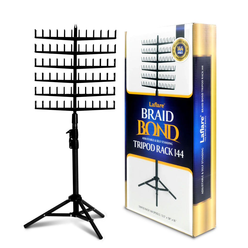 BRAID BOND TRIPOD RACK 144 PEGS BRAIDING HAIR STAND – Laflare USA
