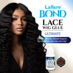 Lace Bond Wig Glue - Ultimate Strength, Infused with Biotin, Vitamin A & E, Non-Toxic, Dries Clear.