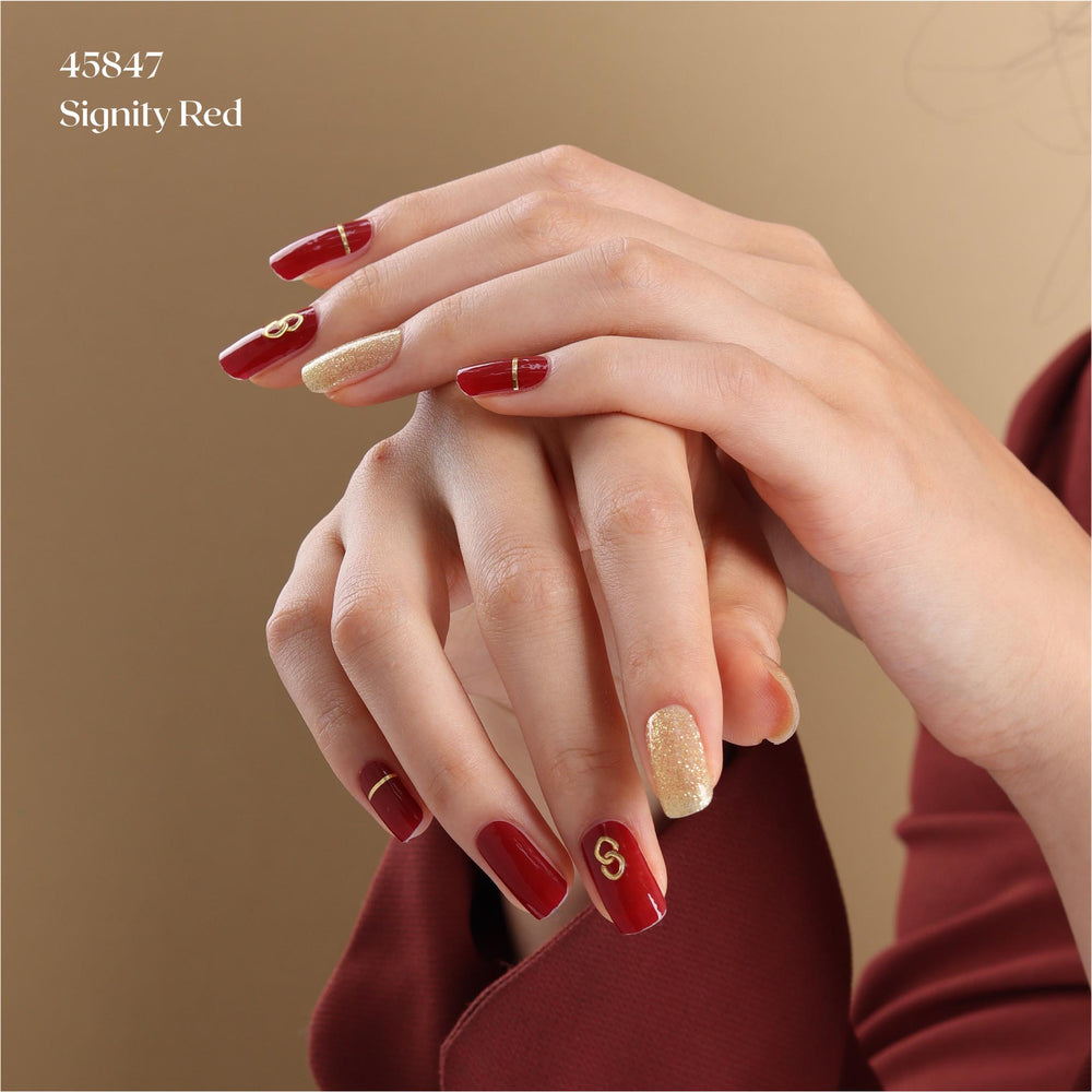 GEL NAIL STRIPS - 45847 Signity Red