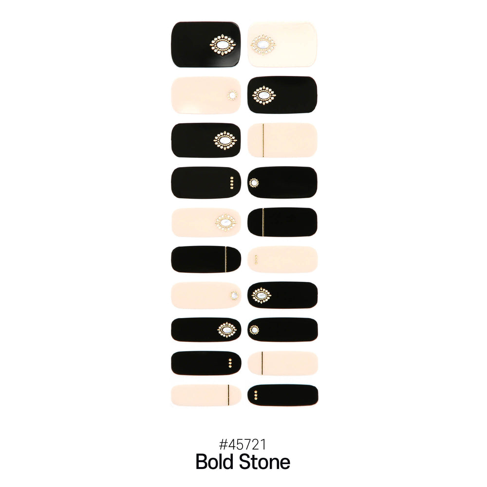 GEL NAIL STRIPS - 45721 Bold Stone