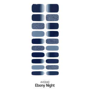 GEL NAIL STRIPS - 45848 Ebony Night